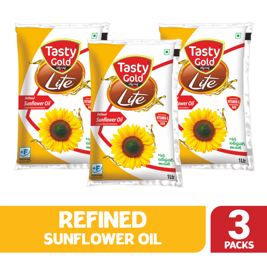 Refined Sunflower Oil | 1000ml | Pack of 3