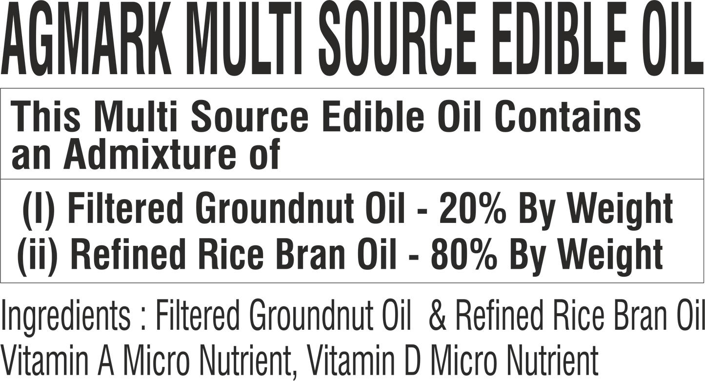 Multisource Edible Oil | 1000ml | Pack of 3