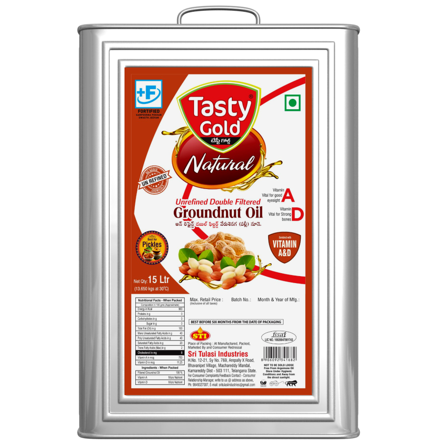 Groundnut Oil (15L) Tin