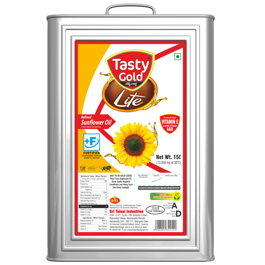 Sunflower Oil (15L) Tin